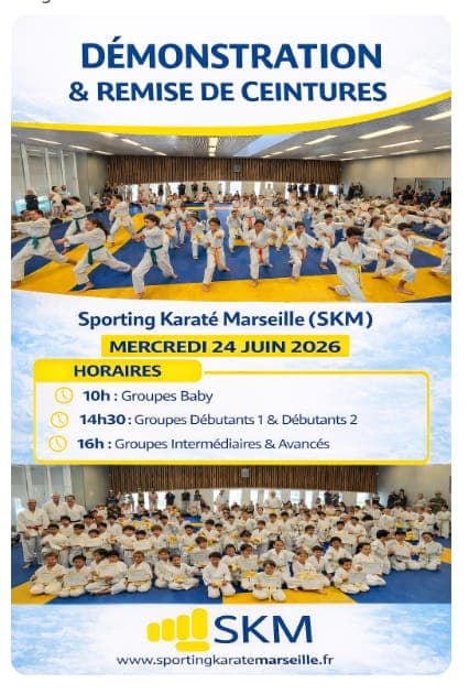 Démonstration et remise des ceintures/diplômes