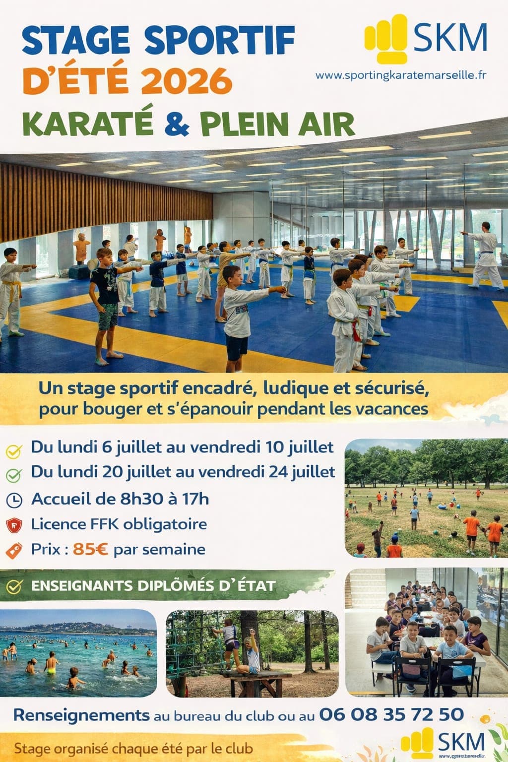 Stage vacances scolaires enfants juillet 2026